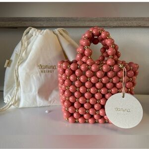 Vanina Comino Coral Beaded Women's Bag